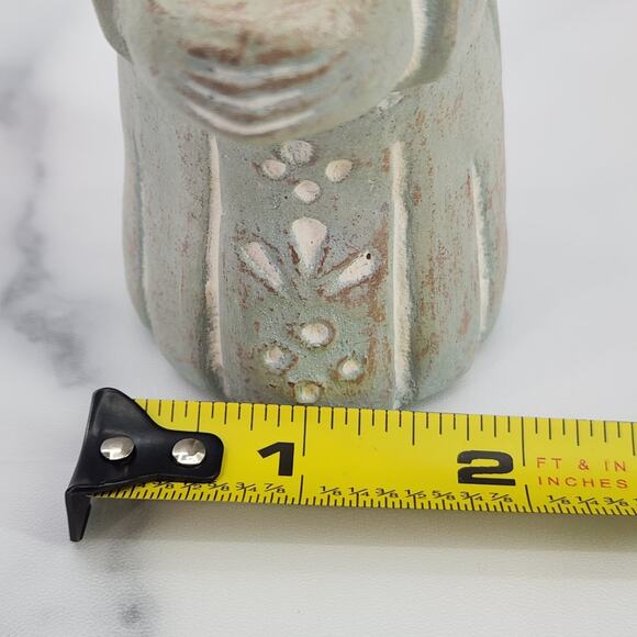 2 Vtg 5" Isabel Bloom Signed Choir Angels 1995 Candle holder cement art figures - Picture 7 of 7